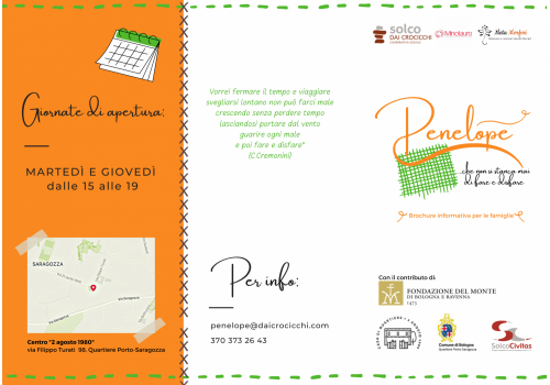 Brochure famiglie esterno